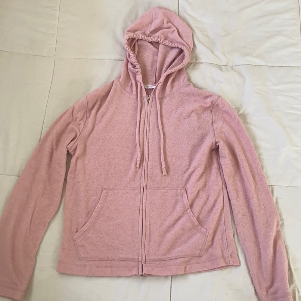 Light weight bubble gum pink hoodie/jacket
